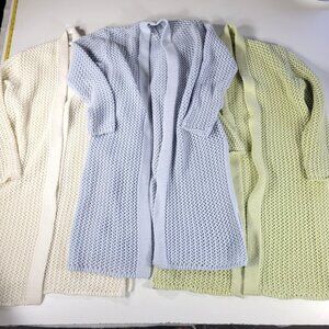 Marla Wynne Layers LOT OF 3 Sweaters Knit Lace Cardigan  Womens XS - Fits Medium